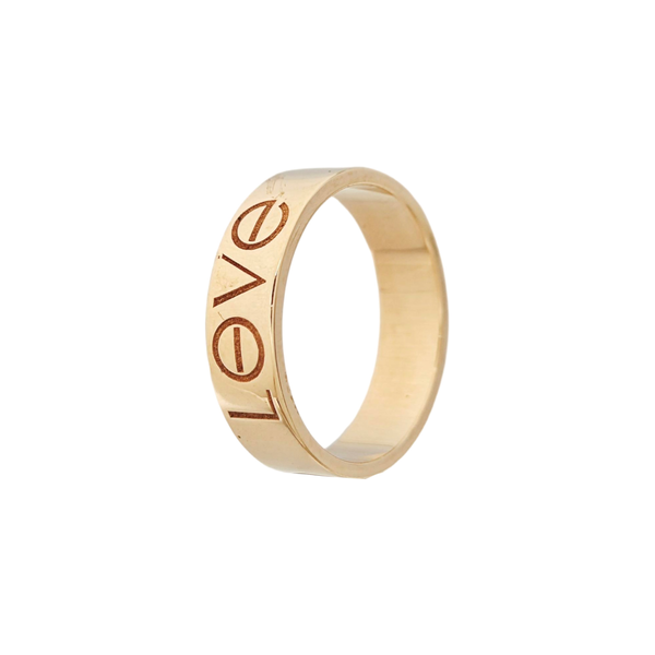 LOVE 18k Rose Gold Ring EU 58