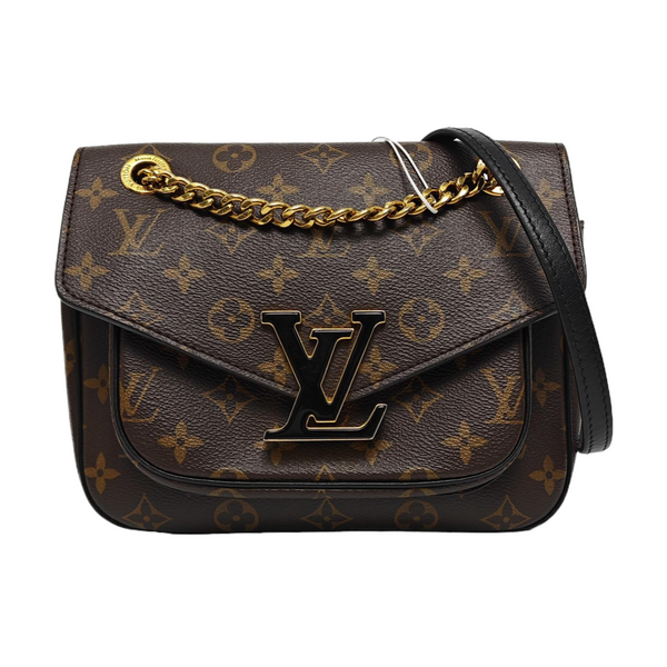 PASSY Monogram Coated Canvas Brown