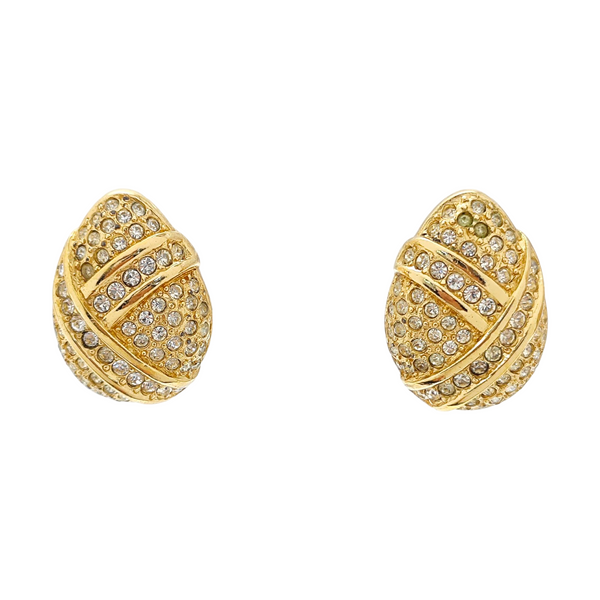 Metal Gold Clip On Earrings