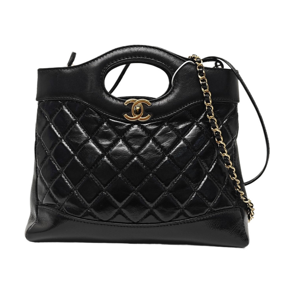 CHANEL 31 Mini Quilted Calfskin Black