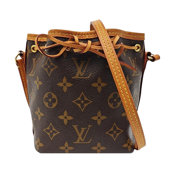 NÉONOÉ Nano Monogram Coated Canvas Brown