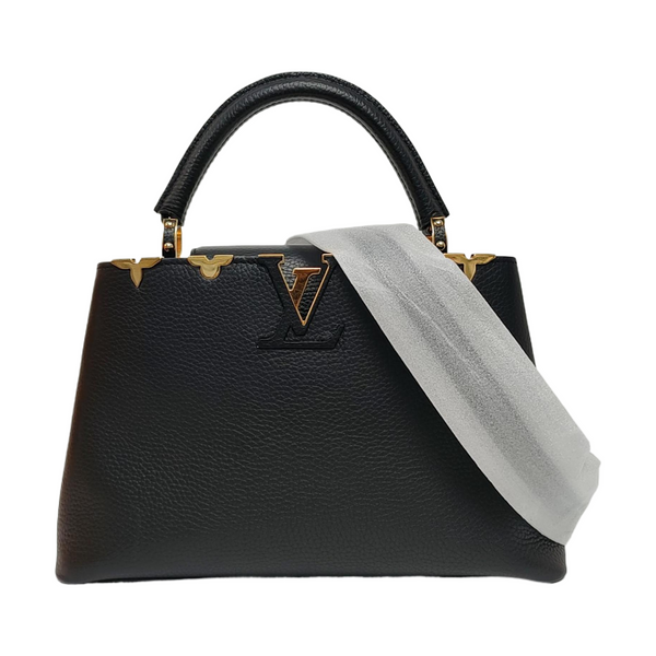 CAPUCINES MM Calfskin Black