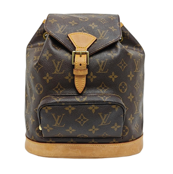 MONTSOURIS MM Monogram Coated Canvas Brown