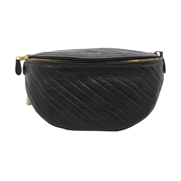 Souvenirs Quilted Calfskin Black
