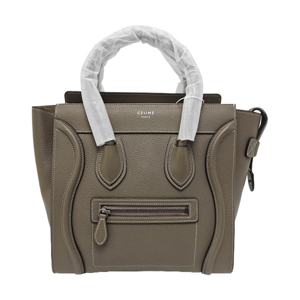 LUGGAGE Quilted Calfskin Gray