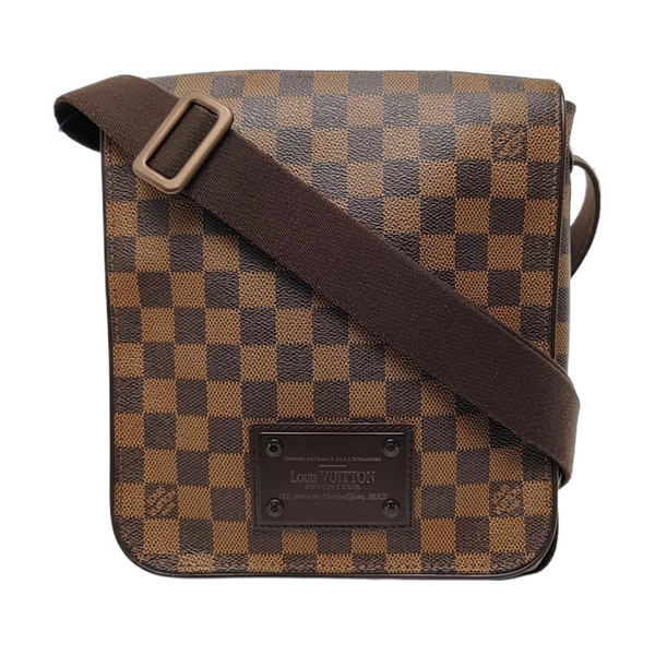 BROOKLYN PM Damier Ebene Coated Canvas Brown