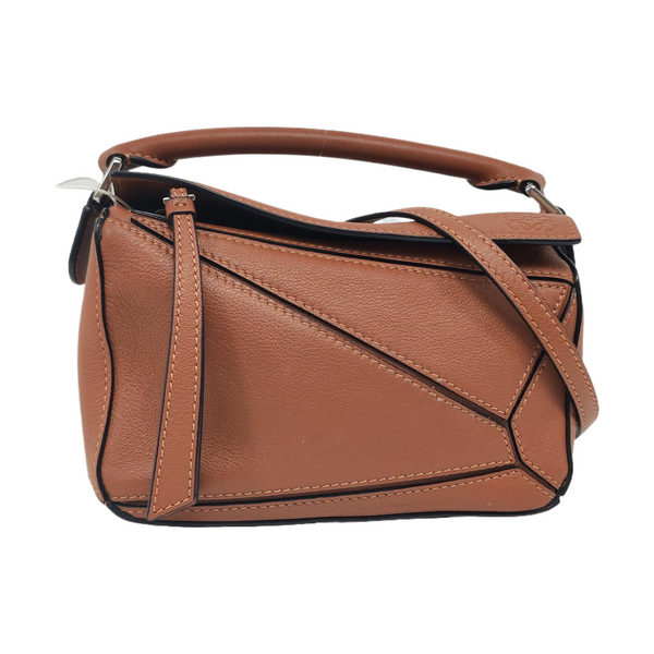 Authenticated pre-owned Puzzle Mini Calfskin Brown - Shoulder Bag at Looply