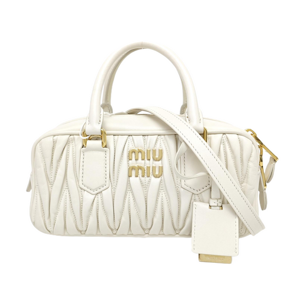 Arcadie Matelassé Lambskin White