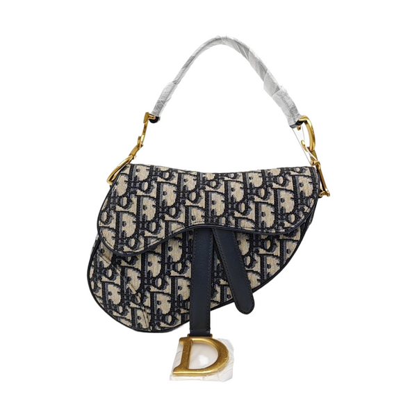 Saddle Mini Oblique Canvas Blue