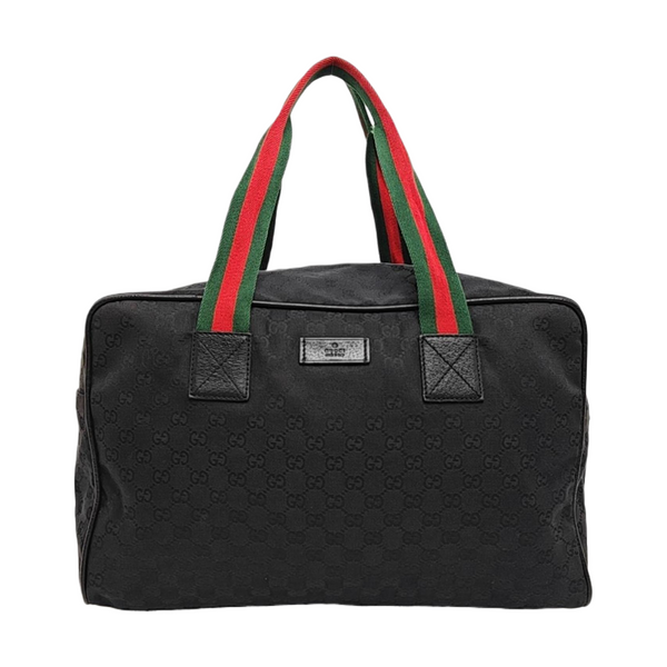 Monogram Canvas Top Handle Bag Black
