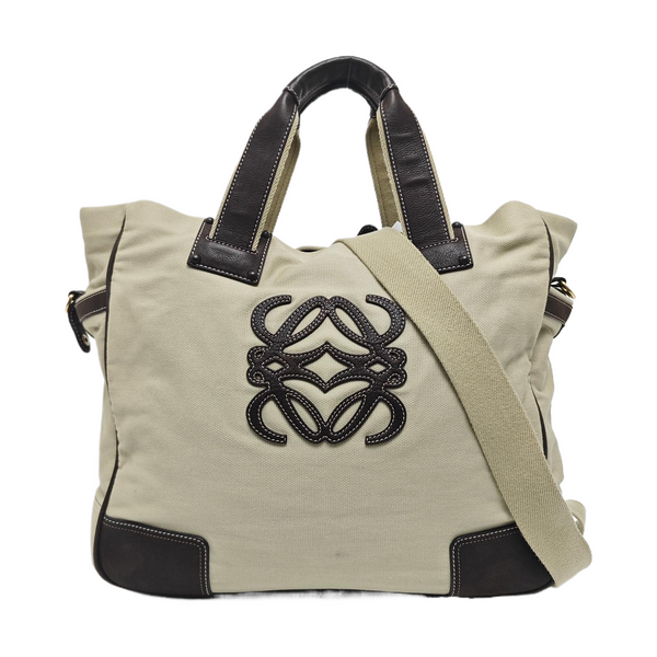 Canvas Shoulder Bag Beige