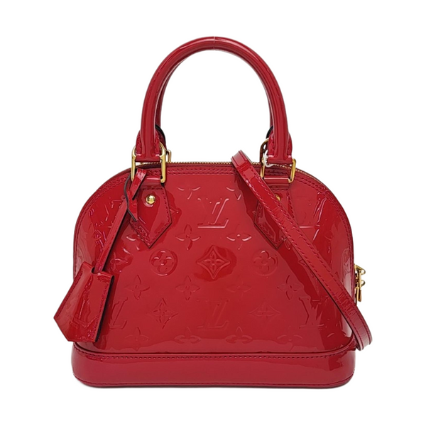 ALMA BB Monogram Patent Leather Red