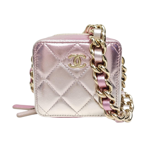 Quilted Calfskin Shoulder Bag Multicolor
