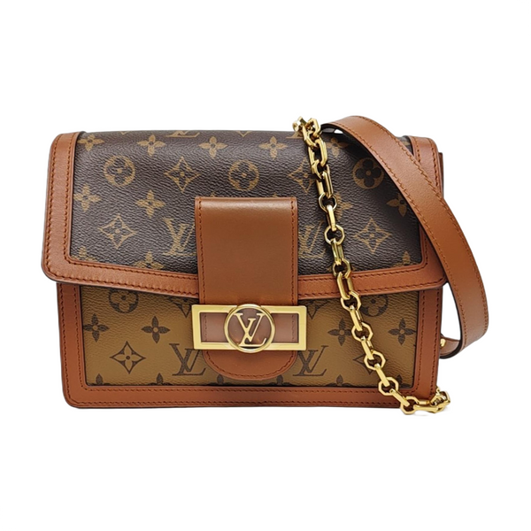 DAUPHINE MM Monogram Coated Canvas Brown