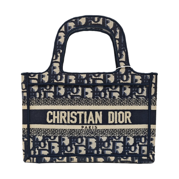 Book Tote Mini Canvas Blue