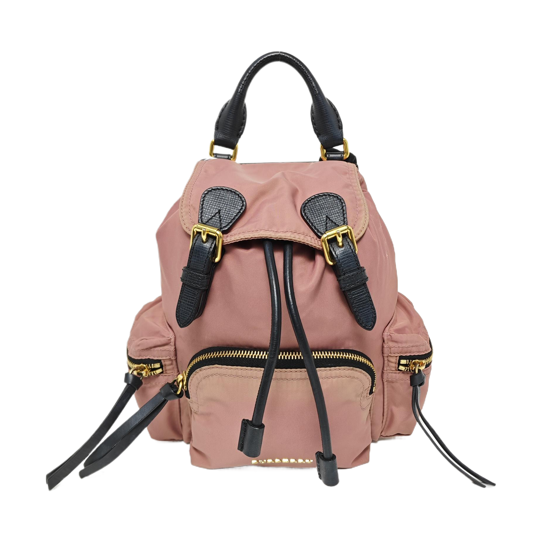 burberry pink leather backpack Daypack WS26284 NUIR VINTAGE adjustable shoulder straps. The Rucksack Nylon Beige