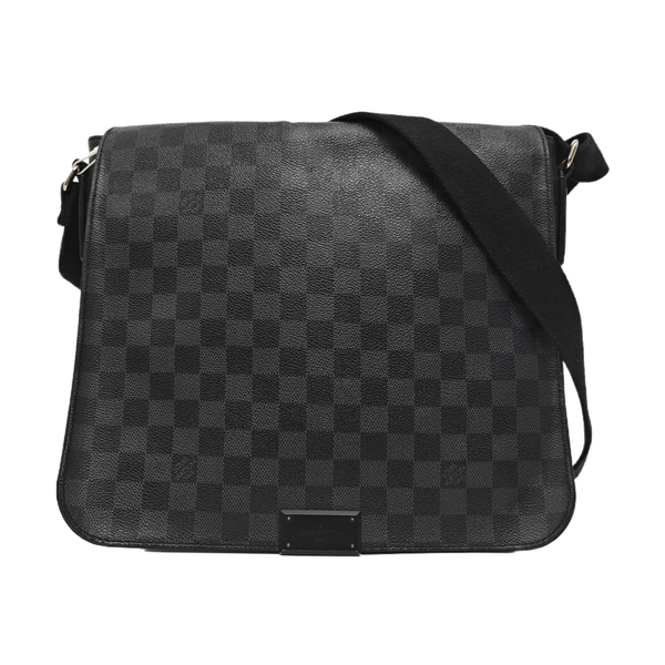 DISTRICT MM Damier Graphite Coated Canvas Gray