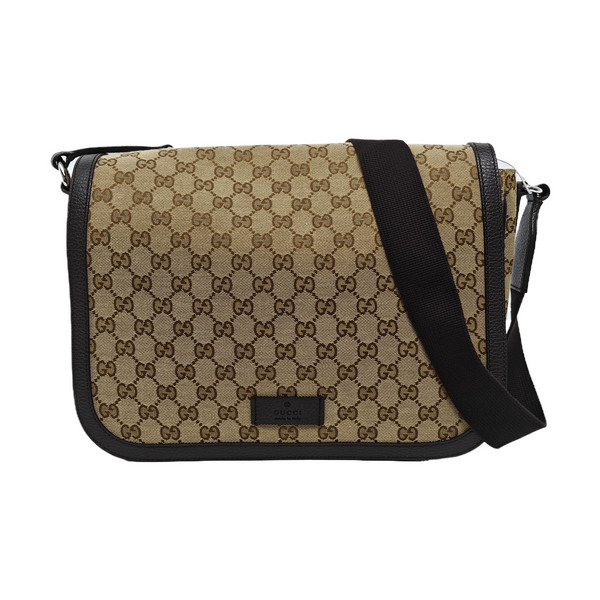 Monogram Fabric Shoulder Bag Beige