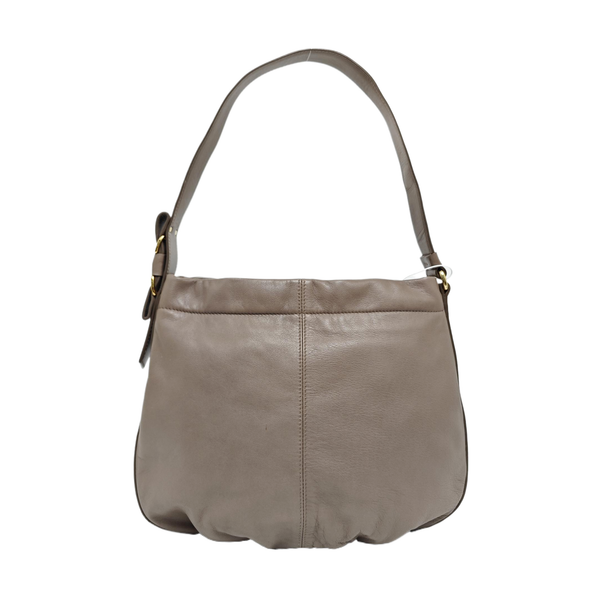 Calfskin Shoulder Bag Gray