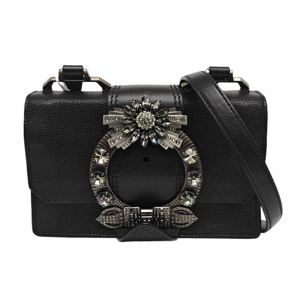 Miu Lady Calfskin Black