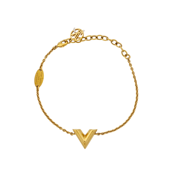 ESSENTIAL V Brass Gold Bracelet