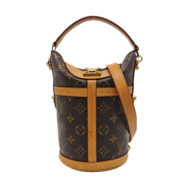 DUFFLE Monogram Coated Canvas Brown