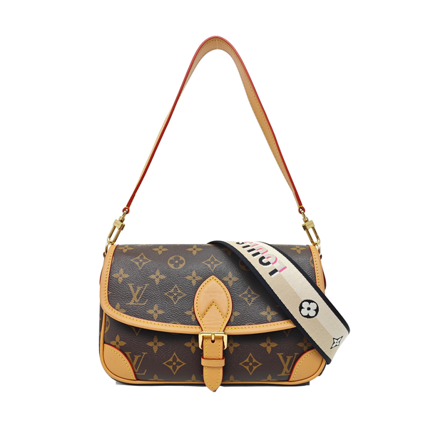 DIANE Monogram Coated Canvas Brown