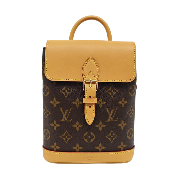 SOHO Mini Monogram Coated Canvas Brown