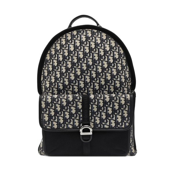 Oblique Canvas Backpack Blue