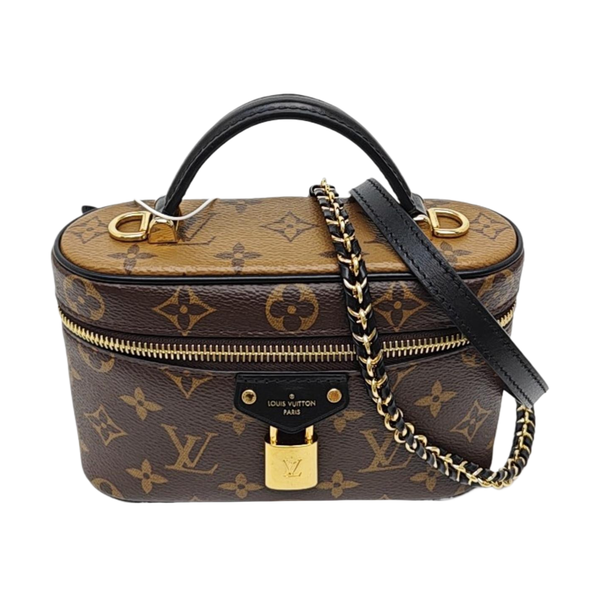 Vanity Chain Pouch Monogram Coated Canvas Brown