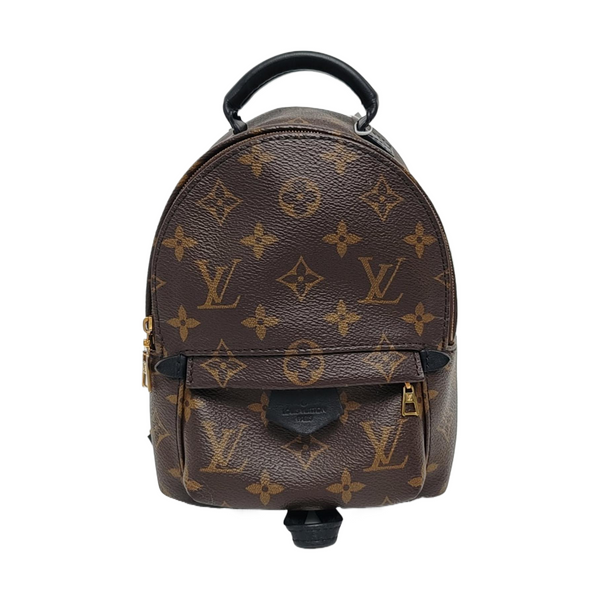 PALM SPRINGS Mini Monogram Coated Canvas Brown
