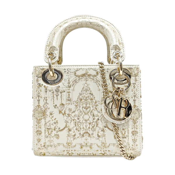 Lady Dior Mini Calfskin White