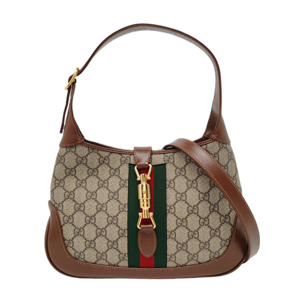 Jackie 1961 Small Monogram Coated Canvas Beige