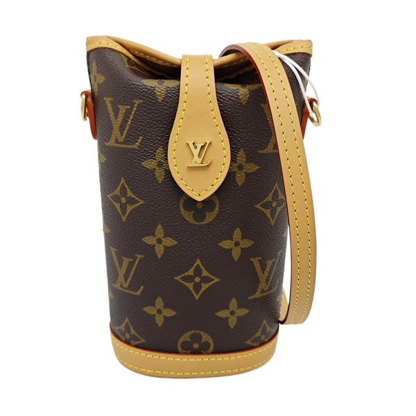 FOLD ME Monogram Coated Canvas Brown