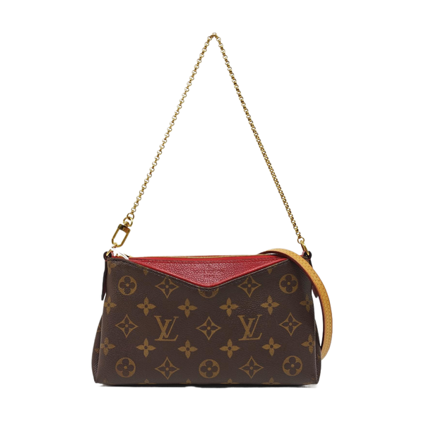 PALLAS Monogram Coated Canvas Brown