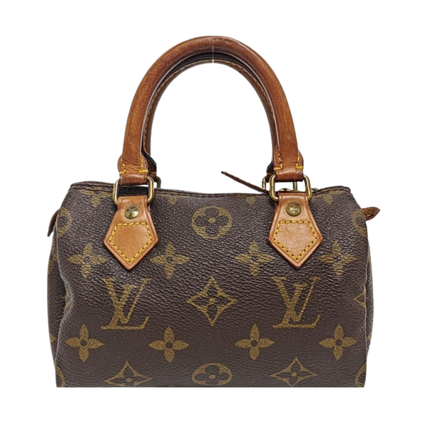 SPEEDY Nano Monogram Coated Canvas Brown
