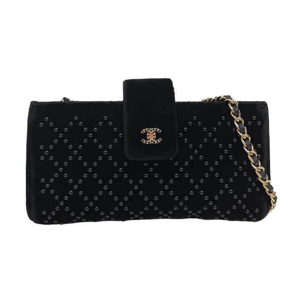 Quilted Velvet Black
