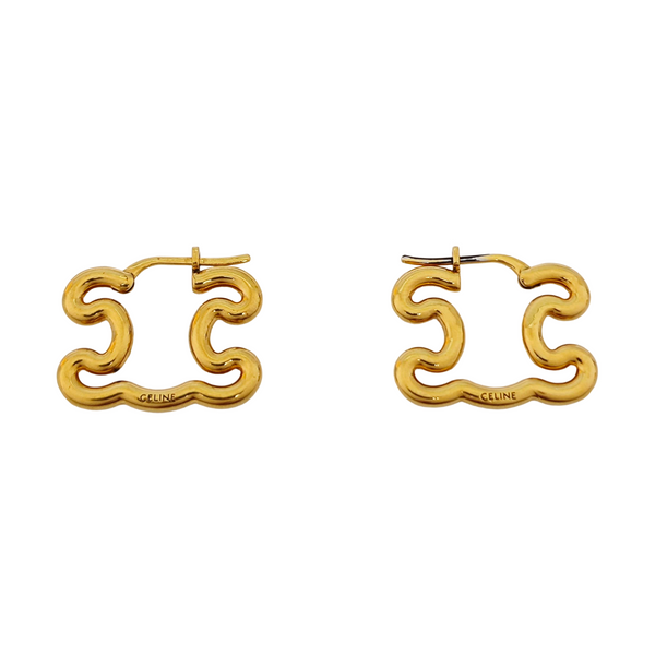 Metal Gold Stud Earrings