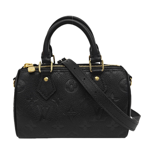 SPEEDY Nano Monogram Calfskin Black
