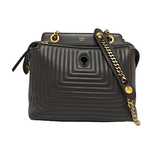 Dotcom Quilted Calfskin Brown