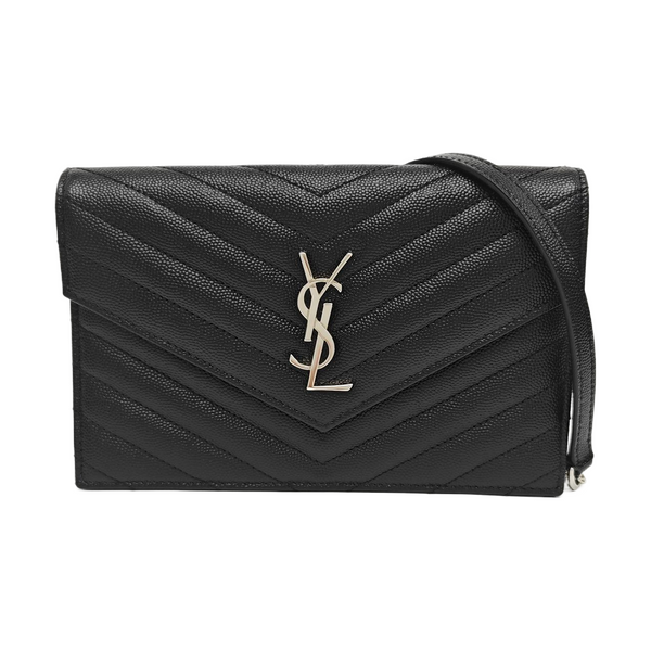 MONOGRAM WOC Chevron Calfskin Black