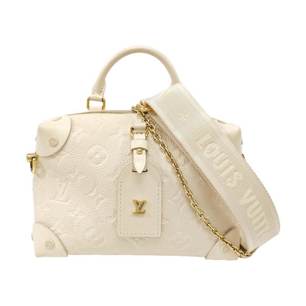 PETITE MALLE Monogram Calfskin Beige