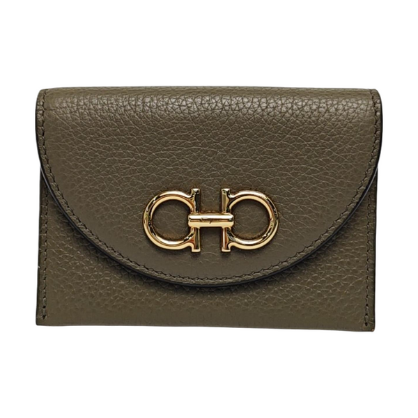 Calfskin Card Holder Green
