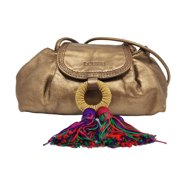 Calfskin Shoulder Bag Brown