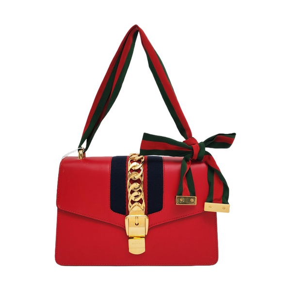Sylvie Small Calfskin Red