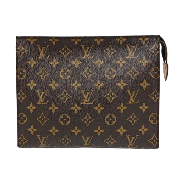TOILET POCKET 26 Monogram Coated Canvas Brown