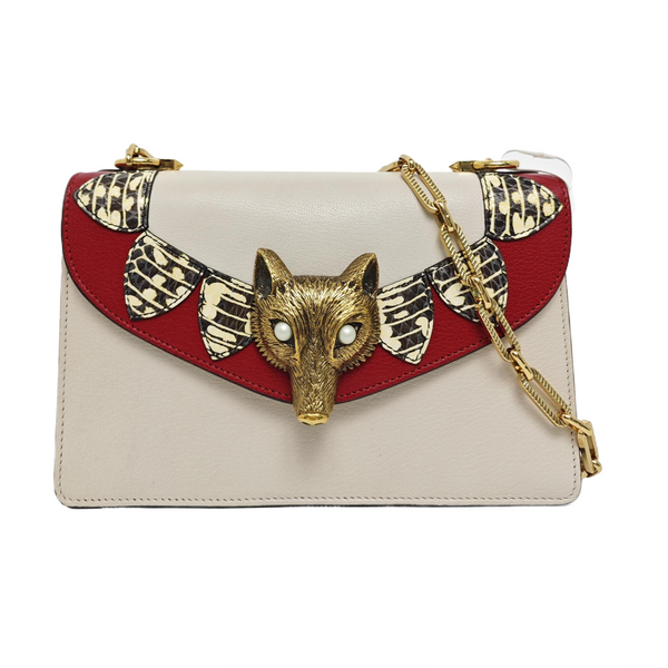 Calfskin Shoulder Bag White