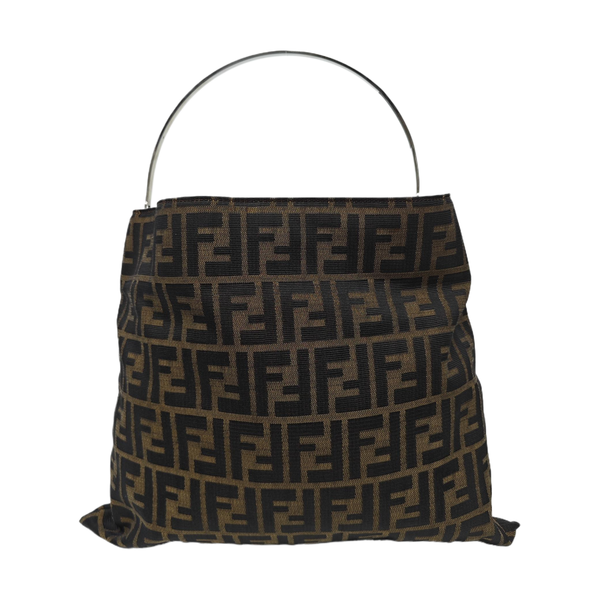 Canvas Top Handle Bag Brown