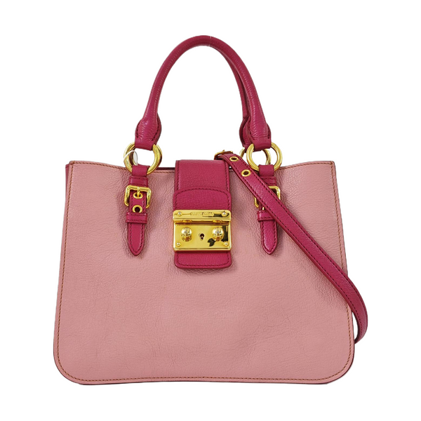 Calfskin Tote Bag Pink