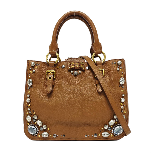 Calfskin Tote Bag Brown